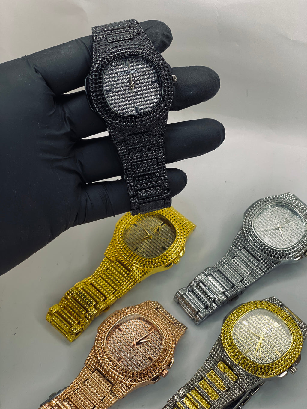 Men's Square Diamond Watch