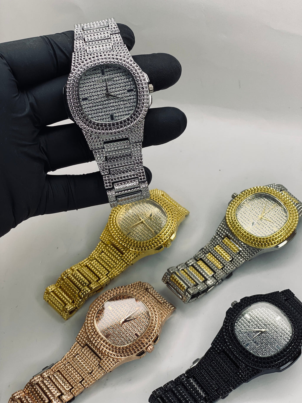Men's Square Diamond Watch